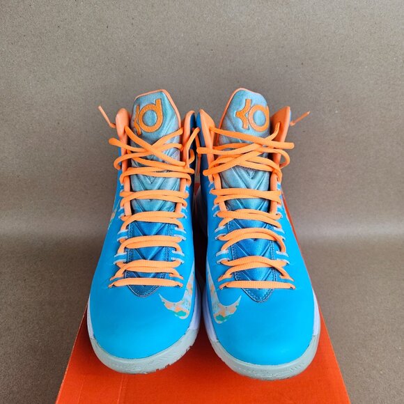 Nike KD 5 Easter Men's 11 Orange and Blue One Owner with original box - Picture 6 of 9